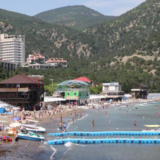 Les plage de Crimée sont prisée par les vacanciers russes. [RIA Novosti/AFP - Artem Kreminsky]