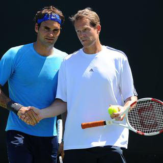 En 2 saisons avec Edberg, Federer a remporté 11 tournois sur le Circuit ATP. [Virginie Bouyer]