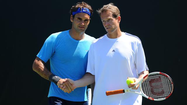 En 2 saisons avec Edberg, Federer a remporté 11 tournois sur le Circuit ATP. [Virginie Bouyer]