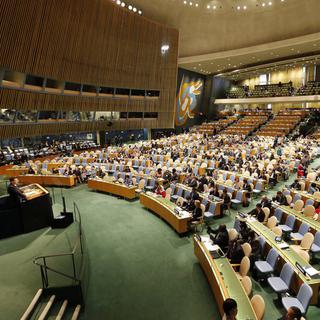 L'assemblée générale de l’ONU s'est tenue à New York devant plus de 150 chefs d'Etat. [EPA/Keystone - Matt Campbell]