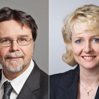 Robert Cramer (Verts-GE) et Isabelle Moret (PLR-VD).
