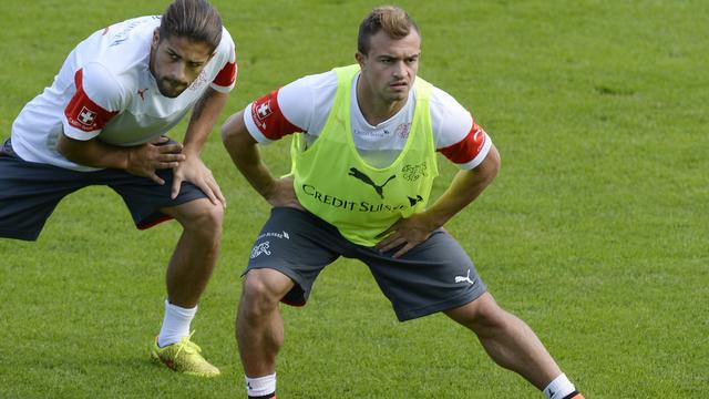 Coéquipiers en équipe nationale, Rodriguez et Shaqiri se retrouveront en Europa League. [Walter Bieri]