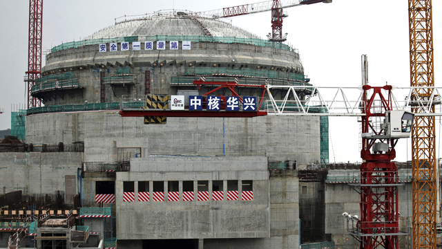 Centrale nucléaire en construction à Taishan dans la province chinoise du Guangdong. [Reuters - Bobby Yip]