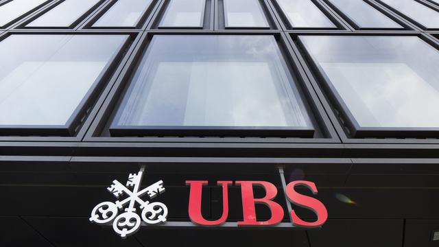 Enseigne de l'UBS à Zurich. [Gaetan Bally]