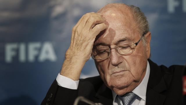 Sepp Blatter "ira bientôt mieux" selon son porte-parole. [Keystone - Christophe Ena]