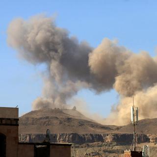 Bombardements à Sanaa, au Yémen. (photo d'illustration) [AP Photo/Keystone - Shohdi Alsofi]