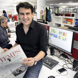 Stéphane Benoît-Godet, rédacteur en chef du quotidien "Le Temps". [Keystone - Laurent Gilliéron]