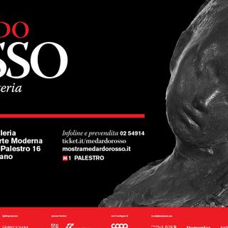 Affiche de l'exposition Medardo Rosso à Milan. [mostramedardorosso.it]