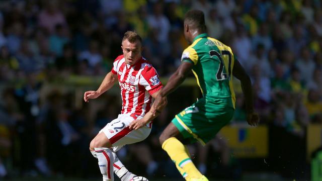 Xherdan Shaqiri a délivré un caviar à Diouf sur le 0-1 pour son premier match avec Stoke City. [Steve Paston]