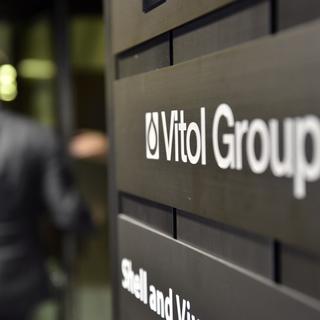 Logo de l'entreprise Vitol Group à Genève. [Keystone - Martial Trezzini]
