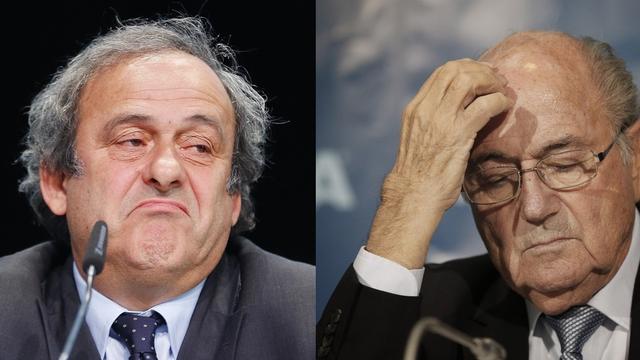La commission d'éthique de la FIFA a suspendu pour huit ans Sepp Blatter et Michel Platini de toute activité liée au football. [Keystone]
