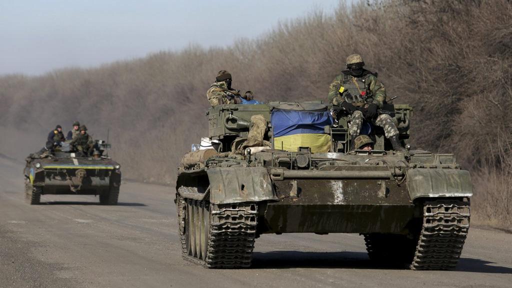 Des soldats ukrainiens dans la région de Donetsk. [EPA/Keystone - Anastasia Vlasova]