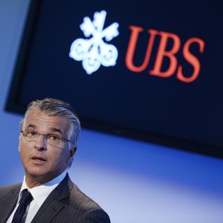 Le directeur général Sergio Ermotti a fait part lundi de sa satisfaction face au bénéfice net en hausse d'UBS au deuxième trimestre. [KEYSTONE - Steffen Schmidt]