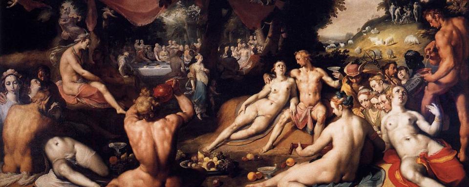 "Les Noces de Thétis et de Pelée", Cornelis Cornelisz van Haarlem, (1592-1593) Musée Frans Hals, Haarlem. [Wikimedia Commons]