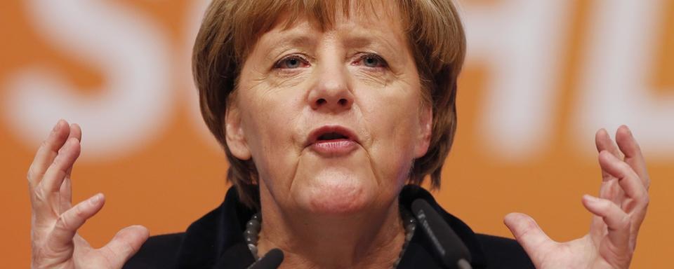 Angela Merkel a parlé d'un défi "historique" pour l'Union européenne. [Michael Probst]