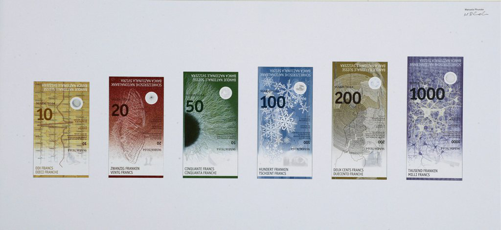 Projet de la nouvelle série de billets de banque de la BNS. Le design définitif sera communiqué au moment de la mise en circulation des billets.
