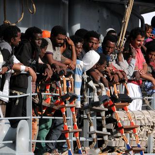 Depuis le début de l'année, plus de 70'000 migrants sont arrivés rien que sur les côtes italiennes, un record. [AP Photo/Alessandro Fucarini]