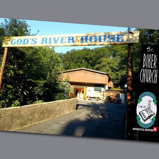 La "God’s river house" à Oron-la-Ville, où les "bikers de Dieu" prient tous les jeudis soirs. [Facebook]