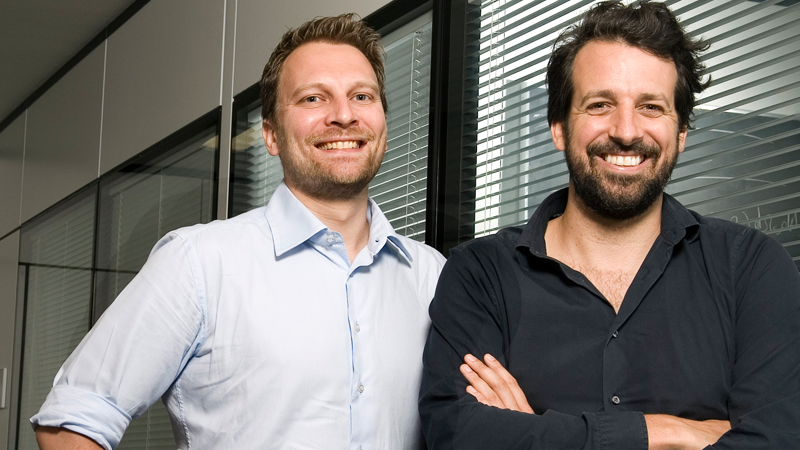 Yann Tissot et Simon Rivier, fondateurs de L.E.S.S. SA, qui trône au sommet du classement des 100 meilleures startups suisses. [less-sa.com]