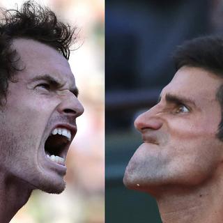 Andy Murray et Novak Djokovic. [EPA/AP/Keystone - Etienne Laurent/David Vincent]