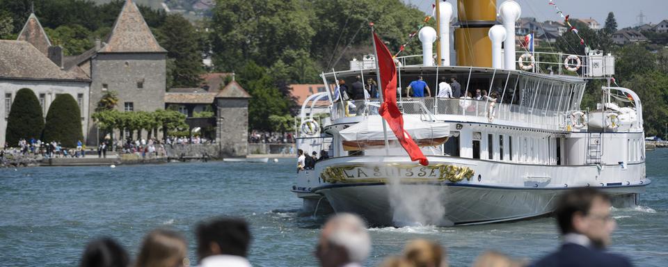 Le bateau à vapeur belle époque "La Suisse". [Laurent Gillieron]