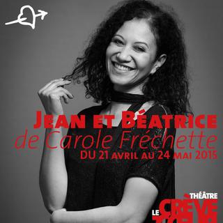 Visuel de la pièce "Jean et Béatrice" de Carole Fréchette. [theatreducrevecoeur.ch]