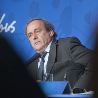 Michel Platini sera-t-il candidat à la succession de Sepp Blatter? [Keystone/AP - Jacques Brinon]
