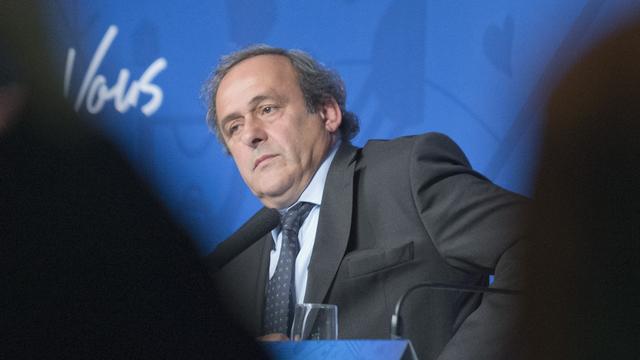 Michel Platini sera-t-il candidat à la succession de Sepp Blatter? [Keystone/AP - Jacques Brinon]