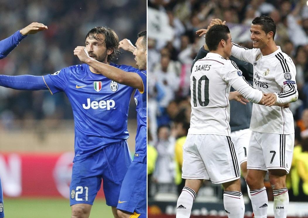 La bande à Pirlo aura fort à faire face au Real de Cristiano Ronaldo. [Keystone - M.Euler/A.Martin]