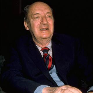 Vladimir Nabokov durant une interview, Montreux décembre 1976. [AP Photo]