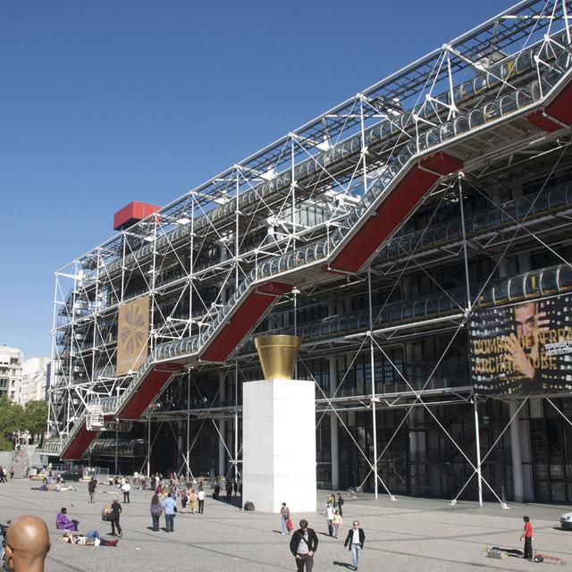 Le centre Pompidou à Paris. [Jaubert/ONLY FRANCE]