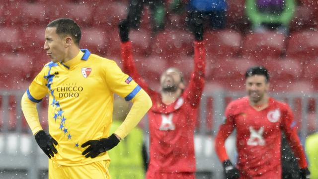 A l'image de Lacroix, le FC Sion n'a pas tenu contre Rubin. [Laurent Gillieron]