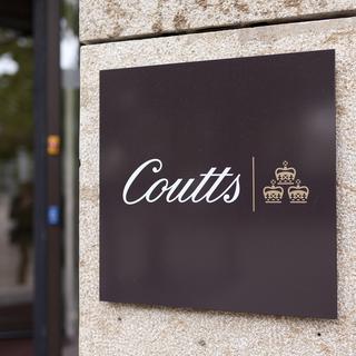 Le logo de Coutts sur le bâtiment de sa succursale zurichoise.
