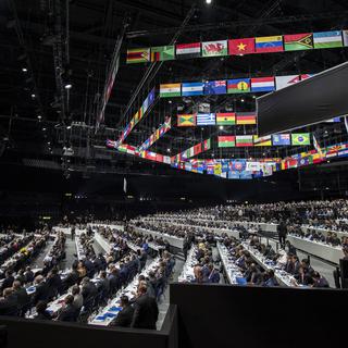 Le 65e congrès de la FIFA s'est ouvert vendredi à Zurich. [key - Patrick B. Kraemer]