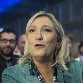 Marine Le Pen lors de l'université d'été du Front national le 5 septembre 2015. [Citizenside / AFP - Frédéric Seguran]