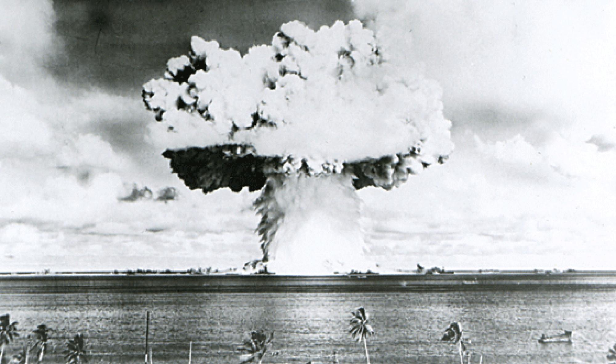 Essai nucléaire sur l'atoll de Bikini en juillet 1946. [Reuters]