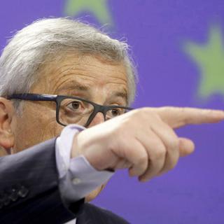 Jean-Claude Juncker exhorte les Grecs à dire "oui" à l'offre des créanciers. [EPA/Keystone - Olivier Hoslet]
