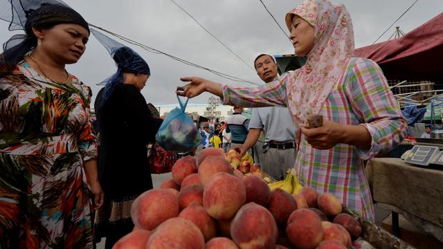 Les Ouïghours vivent dans la province du Xinjiang ou Turkestan oriental à l'extrême ouest de la Chine. [AFP - Mark Ralston]