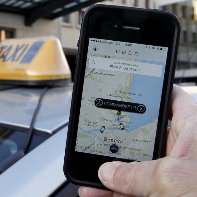 Uber doit se conformer à la législation à Genève. [Keystone - Salvatore Di Nolfi]