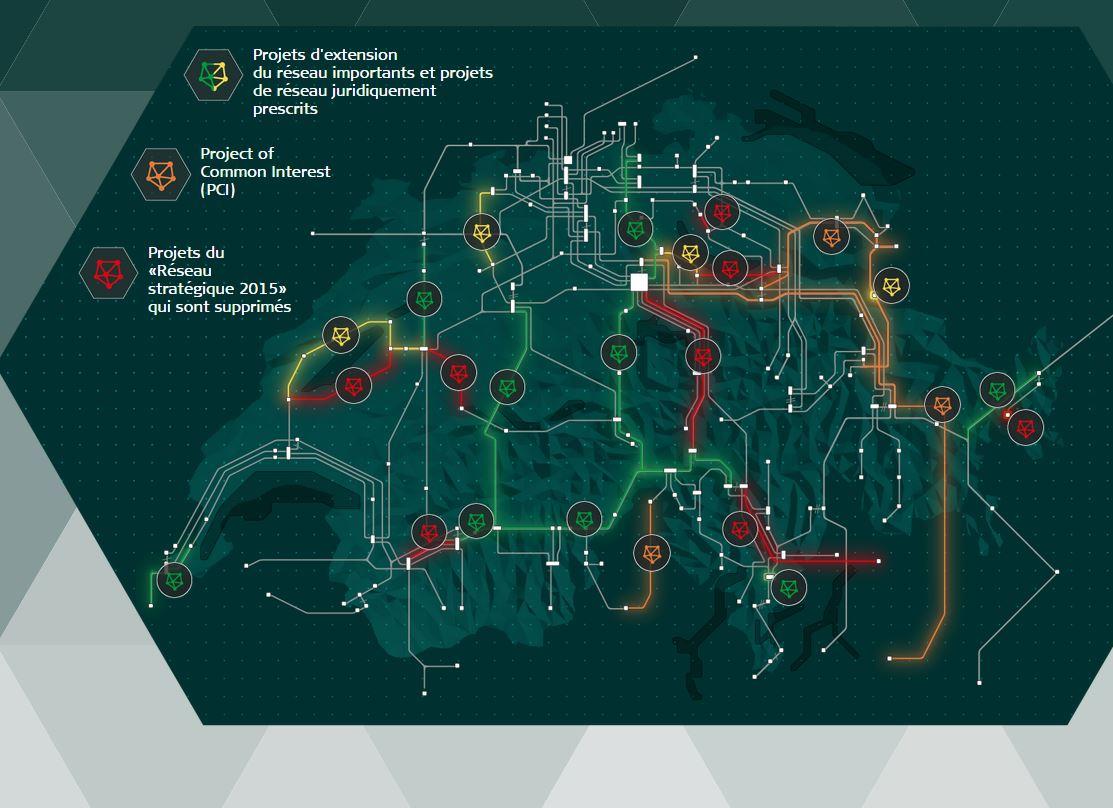 Les opérations de maintien et développement du réseau. [Swissgrid]