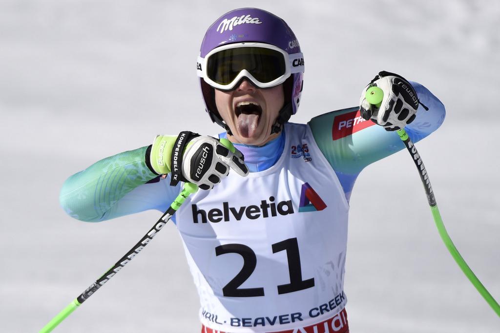 Tina Maze a soufflé la victoire à Anna Fenninger. [KEYSTONE - Bott]