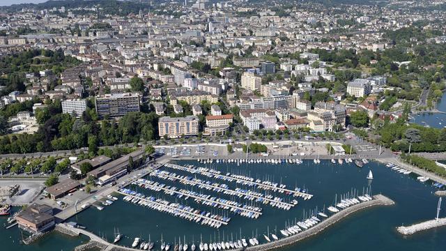 Vaud fait partie des cantons dont l'indice de ressources affiche la baisse la plus nette (ici, la ville de Lausanne). [Laurent Gillieron]