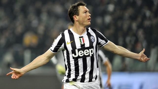 Le footballeur suisse Stephan Lichtsteiner joue dans le club de la Juventus de Turin en Italie. [AP Photo / AFP - Massimo Pinca.]