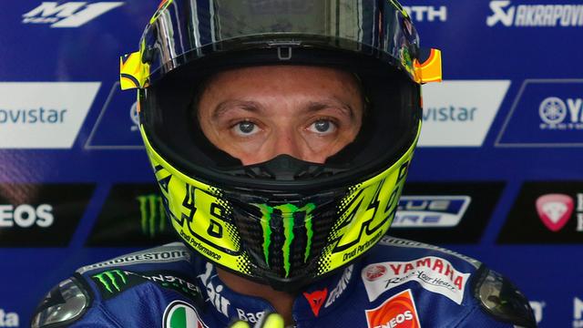 A l'aube du dernier GP de la saison à Valence, Rossi mène le Mondial avec 7 points d'avance sur Lorenzo. [Lai Seng Sin]