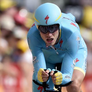 le Néerlandais Lars Boom finalement autorisé à prendre part au prologue du Tour de France 2015. [AFP - Eric Feferberg]
