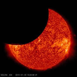 L'Europe verra l'éclipse solaire à 70% au maximum. [EPA/NASA]
