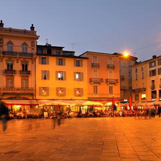 La piazza della Riforma à Lugano. [Mihai-Bogdan Lazar]