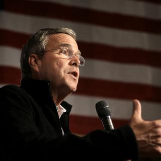 Jeb Bush en campagne, ce mardi 3 novembre 2015 dans le New Hampshire. [AP Photo/Steven Senne]