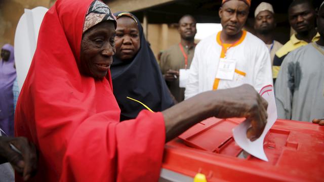 Au total, quelque 69 millions d'électeurs nigérians élisent leur président, sénateurs et députés. [Akintunde Akinleye]