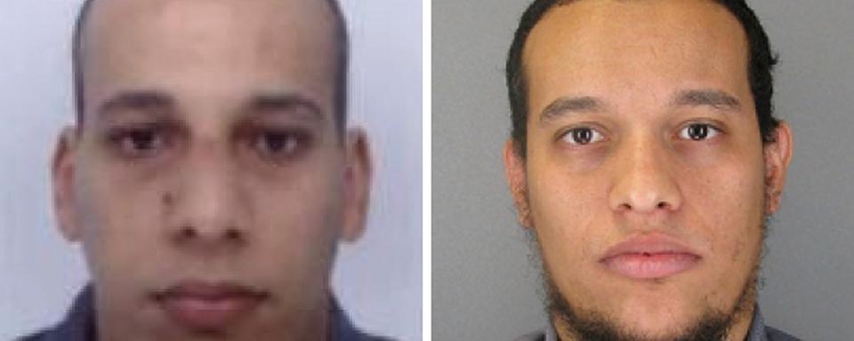 Les deux suspects recherchés par les autorités françaises dans la tuerie de Charlie Hebdo. [Police française]